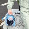 Contrast Color Water Bottle Holder Shoulder Strap Water Bottle Sling Bag Case  Tumbler