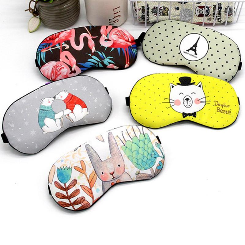 1pc Cotton Creative Lovely Cartoon for Eye Travel Relax Sleeping Aid Eye Patch Shading Eye Mask Sleeping Mask Eyepatch Eye Cover