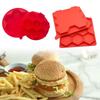 Versatile Eight Cavity Silicone Hamburger Patty Maker For Homemade Burger Delights