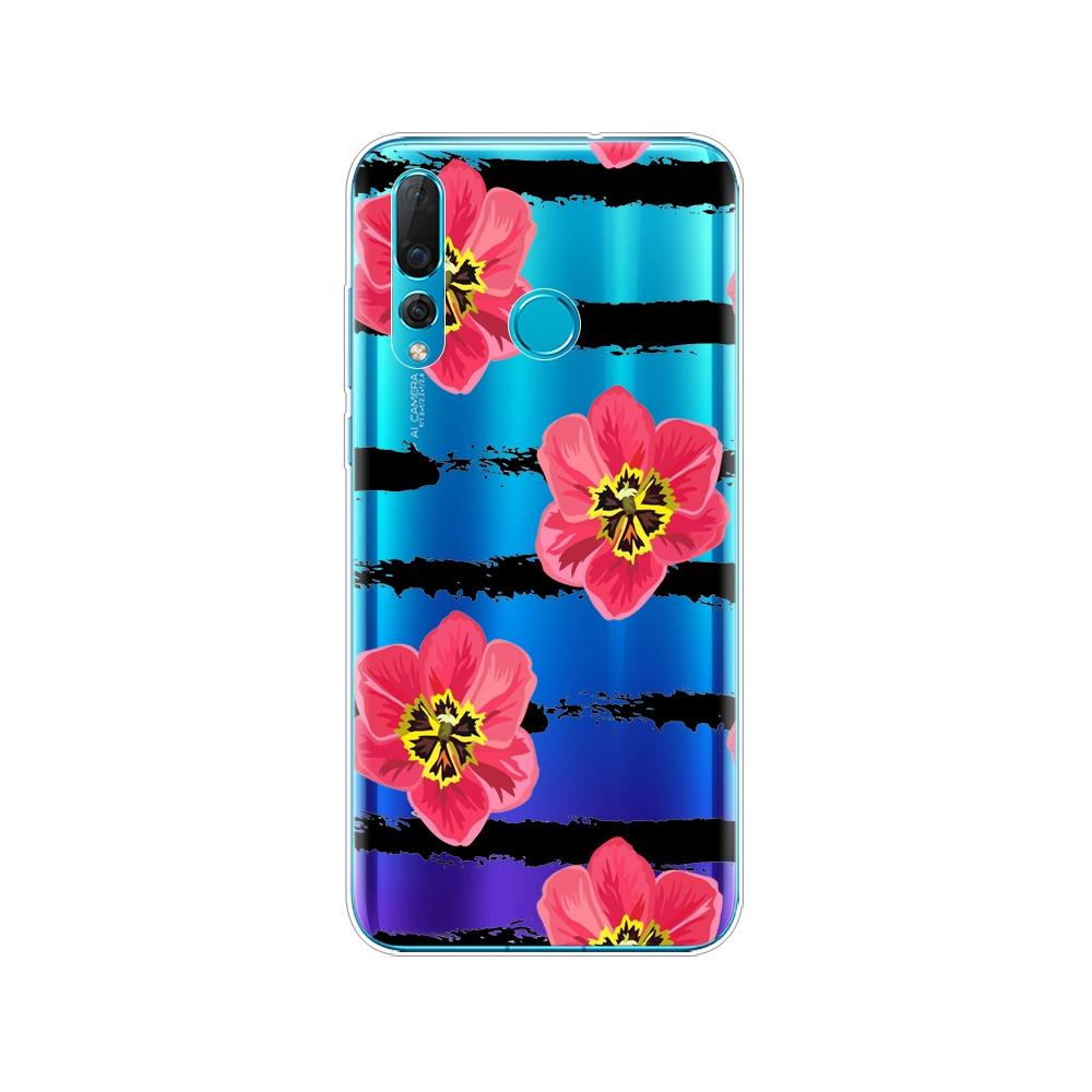 Mobile Silicon Phone Bag Case For Huawei Nova 4 4e Case Soft TPU Back Phone Cover For Nova4 nova4E Cover Protective Back Cover