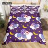 3D Koala Duvet Cover Set Microfiber Cartoon Leaves Baby Bear Australian Wildlife Themed  Bedding Set Queen Size Comforter Cover