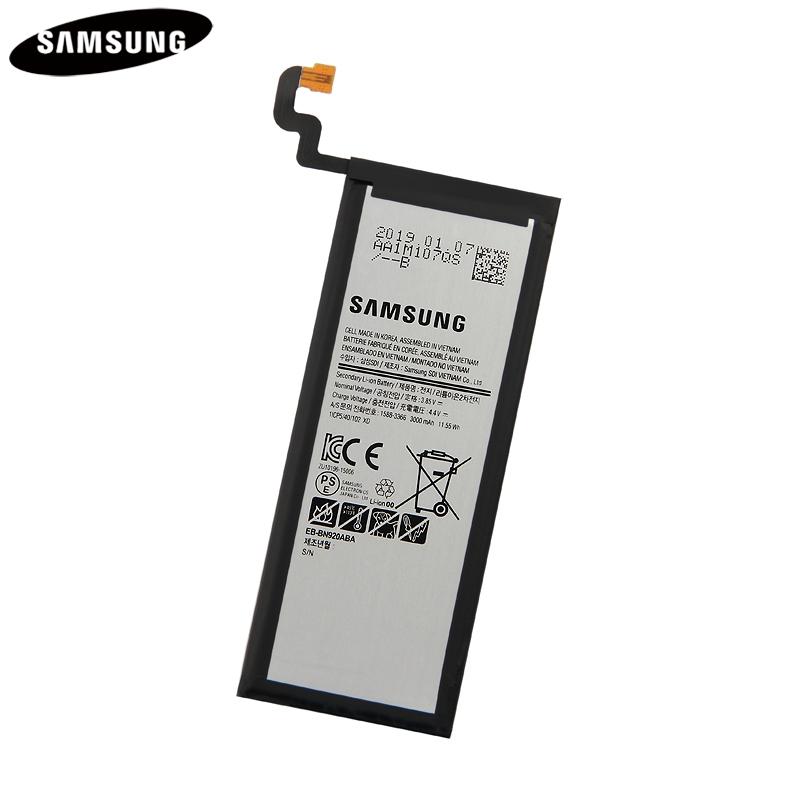 Original Ersatzakku EB-BN920ABE EB-BN920ABA Für Samsung GALAXY Note 5 Note5 N920I N920G N920G/DS N920T N920A N9200 N9208 NFC 3000mAh