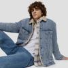 GAP Unisex 2025 Autumn Faux Shearling Lined Denim Jacket