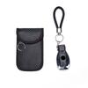 1Pcs Car Key Signal Blocker Case PU Leather Anti-Theft Faraday Pouch Double-Layer Car RFID Signal Blocker Key Bag Auto Parts