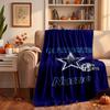 Dallas Cowboys Custom Flannel Blankets Soft Warm Cozy Throws for Home Decor Holiday Gifts