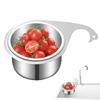 1Pcs Swan Sink Strainer Basket Stainless Steel Corner Sink Strainer Kitchen Sink Drain Basket for Kitchen Sink