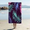 Tropical Plant Pattern Print Cartoon Beach Towel Cute Kawaii Room Decor Bath Girls Children Hand Towels For Bathroom Shower