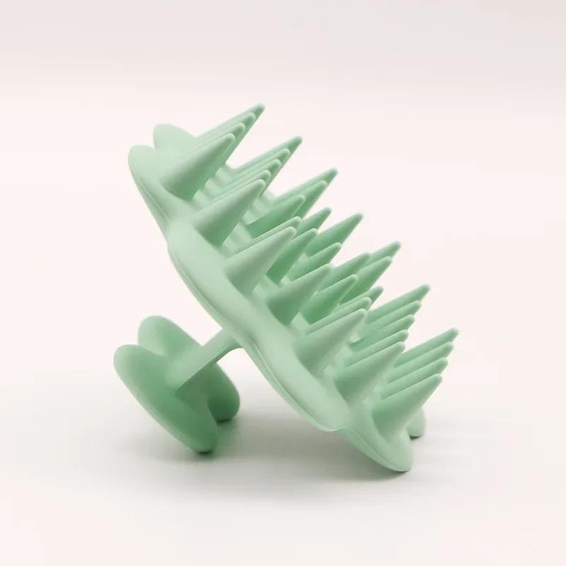 Silicone Shampoo Brush Head Scalp Massage Comb Clean The Scalp Thoroughly Body Massage Brush Bath Brush Salon Hairdressing Tool