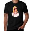 Heart Shaped Glasses Tshirt Casual Loose Fit Short Sleeve Tshirt