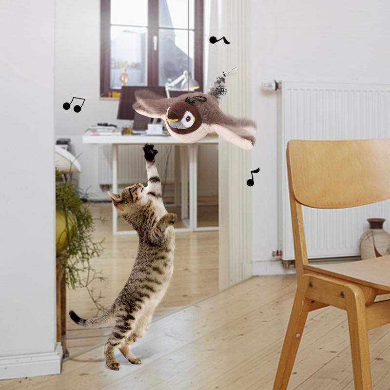 Hot Rechargeable Bird Cat Toy Things for Cats Interactive Cat Toys Catnip Cat's Accessories Supplies Pet Products Home Garden