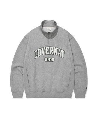 Arch Logo Half-Zip Sweatshirt Melange Gray