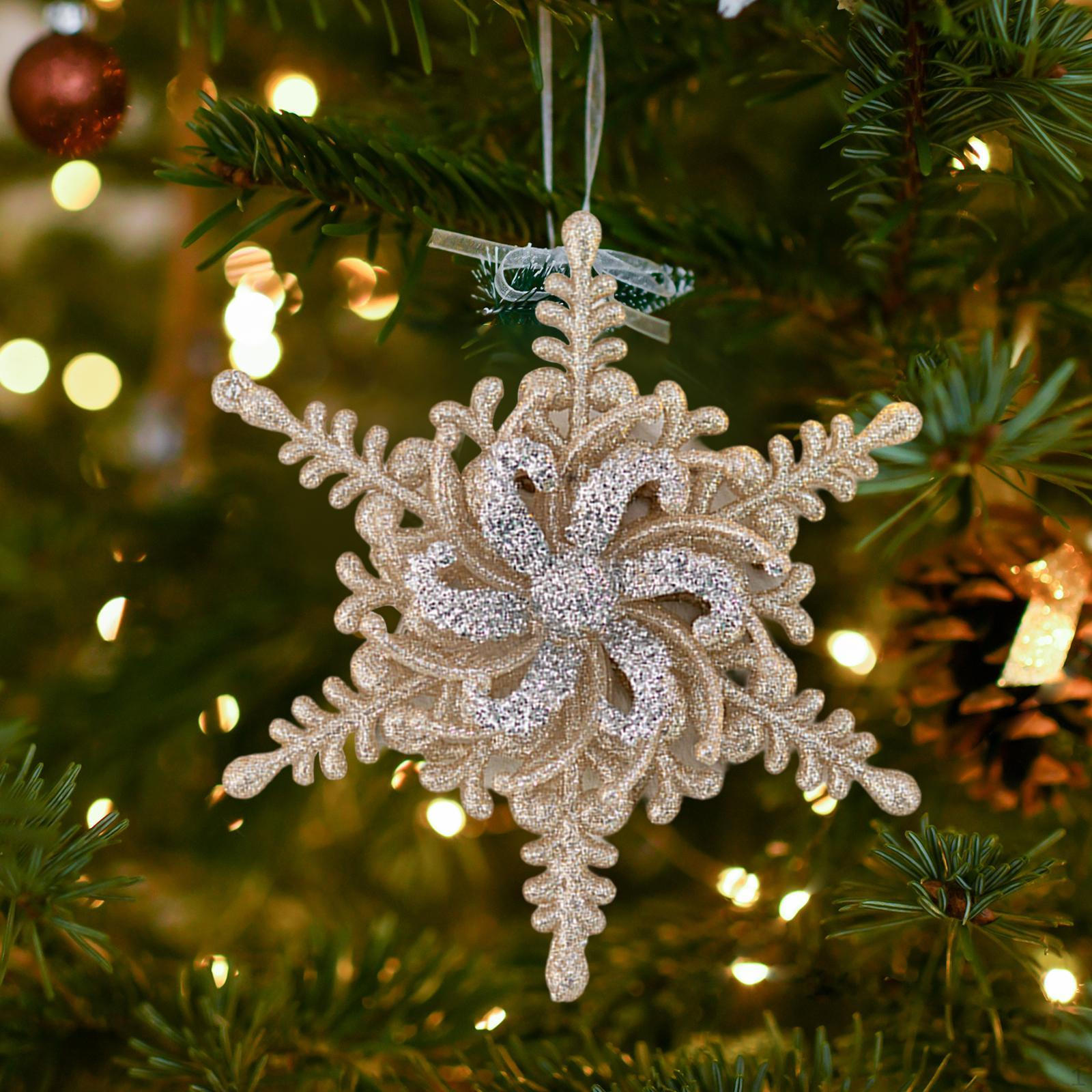 

Рождественские украшения, елочные украшения, акрил, рождественские украшения, подвески, капли для венка, отеля, Snowflake