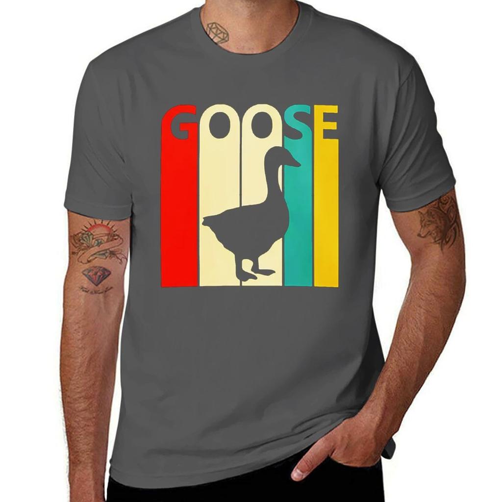 Goose Band T-Shirt Anime Clothes Cute Tops for a Boy Oversizeds Mens Graphic T-shirts Hip Hop