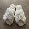 Women Home Furry Slippers Fork Strap Bride Wedding MRS Slippers Cozy Indoor Footwear