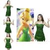 Fee Tinkerbell Cosplay Kleid Grün Pixie Kostüm Für Erwachsene Mit Niedlichem Design Und Baumwollmischgewebe
