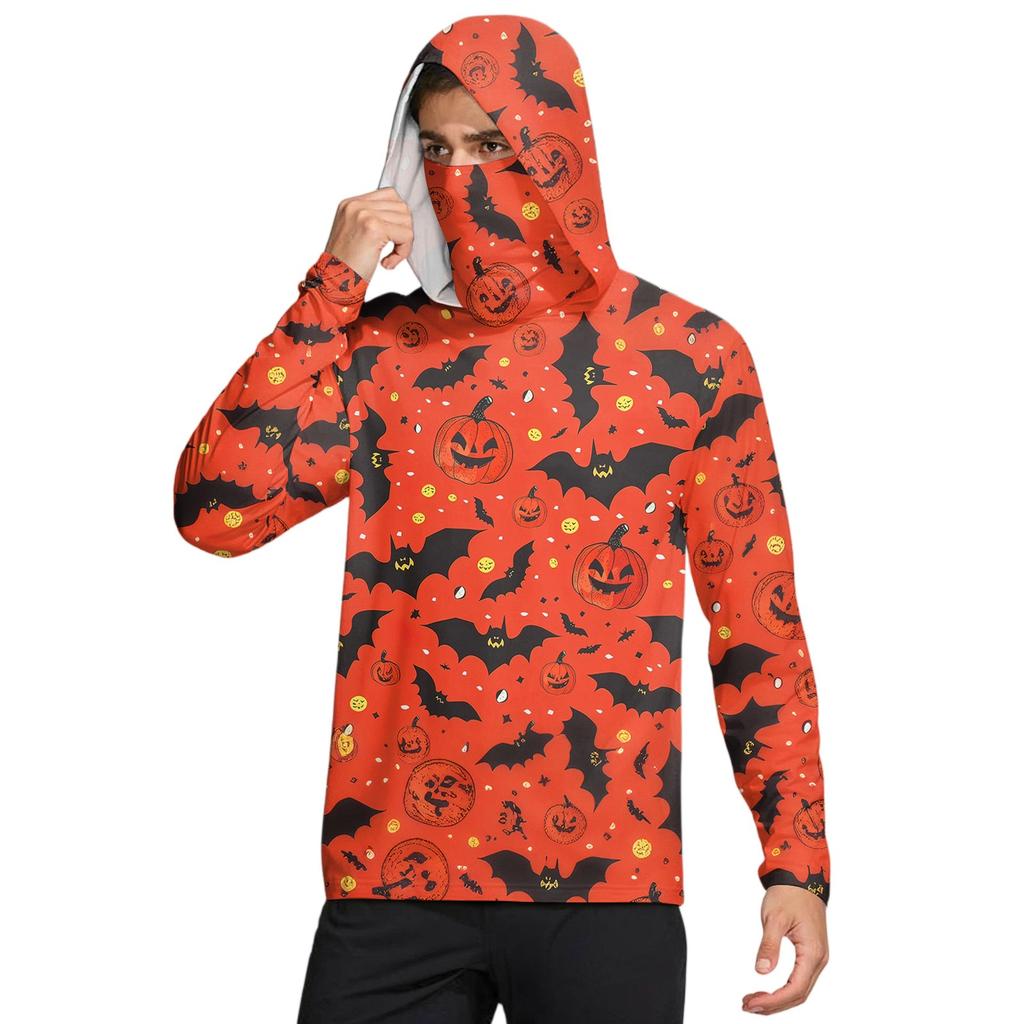 Men's UPF50+ Sun-protective Shirt, Quick-drying Long-sleeved Shirt, Running Exercise Fishing Shirt