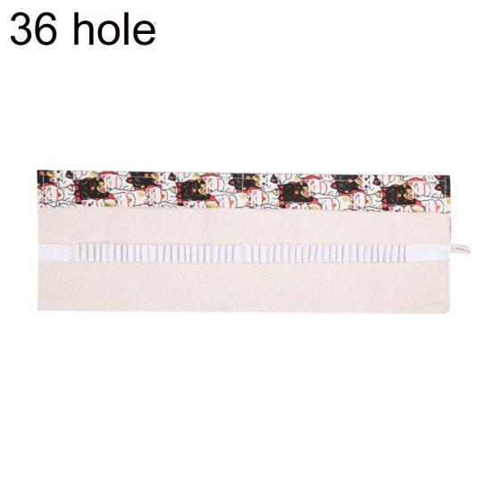 12/24/36 Holes Girl Pen Boy Pen Case Roll Bag Plátno Stacionární