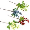 Lifelike Artificial Plant Faux Berry Fake Branch Simulation Blueberry Home Hotel Cafe Decor Prop