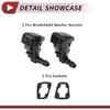 2pcs Windshield Washer Nozzle for Dodge Charger 2011-2018 for Chrysler 300 Front Windshield Spray Nozzles Wiper Spray Washer Jet No.5182327AA Black