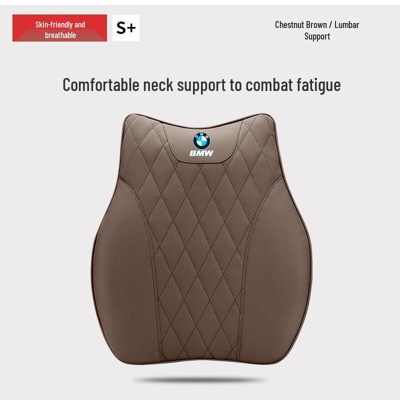 BMW Car Neck and Lumbar Support Pillow for 3/5/7 Series, X1, X3, X5, X7
