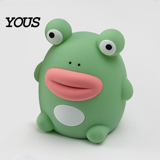Baby Sleep Aid Lamp Frog Silicone Night Light, Rechargeable Touch Bedside with 3 Brightness Desk Decor & Remote Control, 30 Min Timer Decoration,