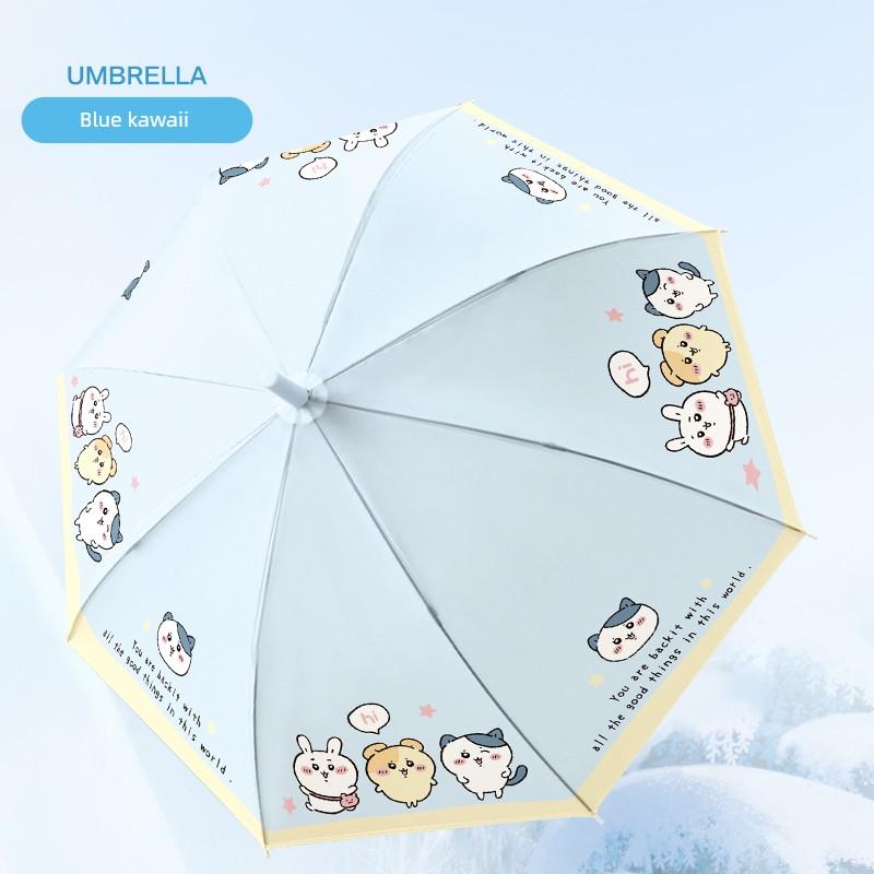 Cartoon Children's Long-Handle Umbrella for Girls, Cute and Portable, High-Value Matte Design, 2026 New Model, Suitable for Students Going to School