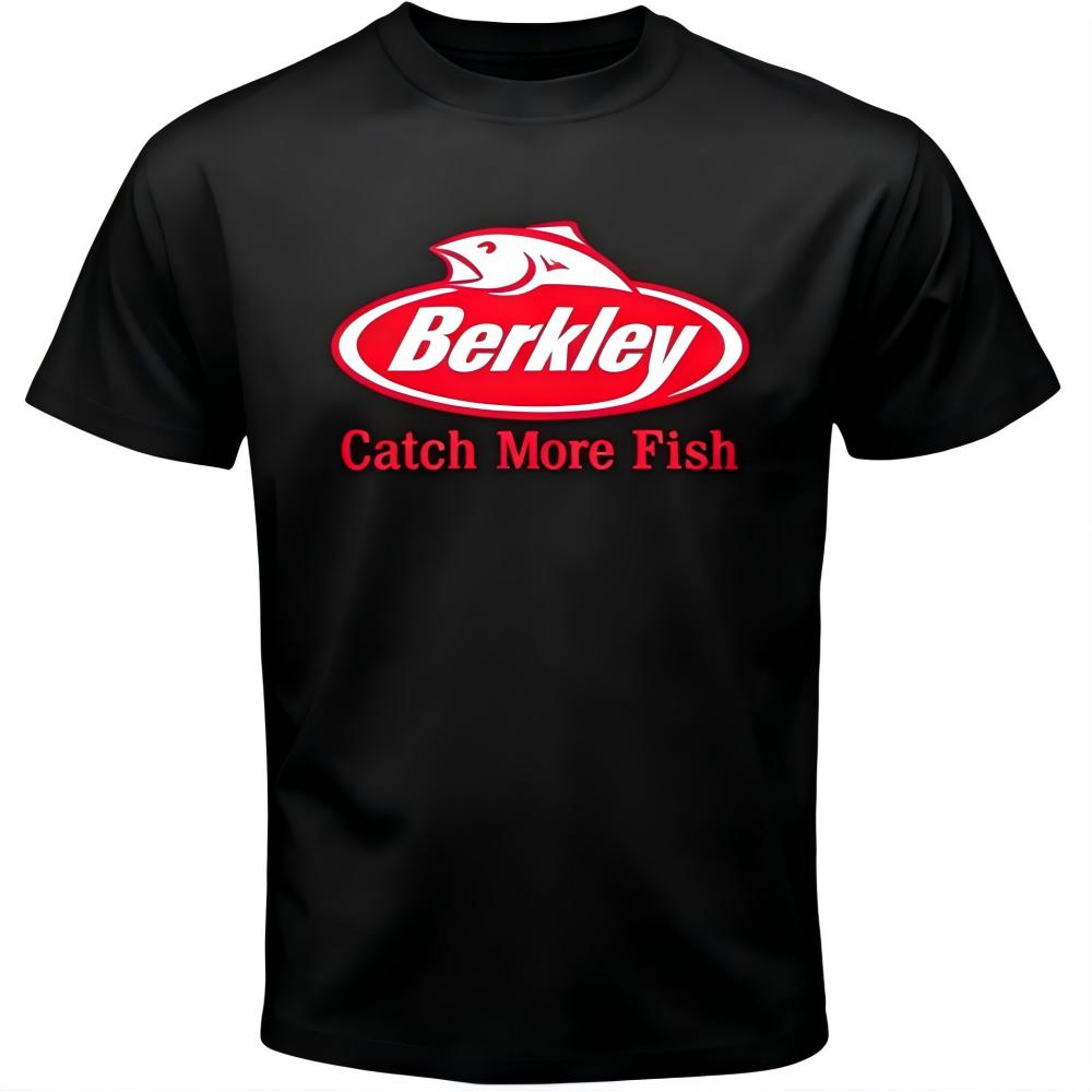 Berkley Catch More Fish Fishing Graphic Black T-Shirt