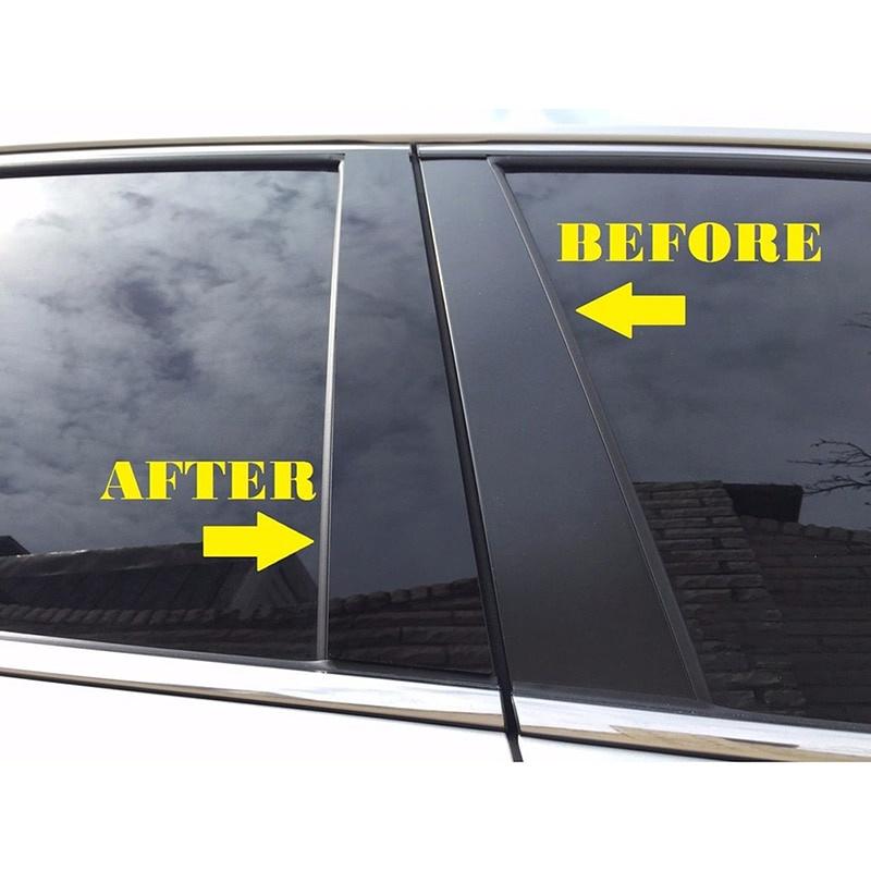 Glänzend schwarze Auto-Säulenpfosten-Aufkleber, passend für Toyota RAV4 XA50 Corolla 2004–2023
