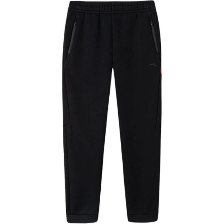 

Anta Comfortable Casual Simple Running Tapered Knit Sports Pants Women bottoms Basic-Black 162517302S-2 M