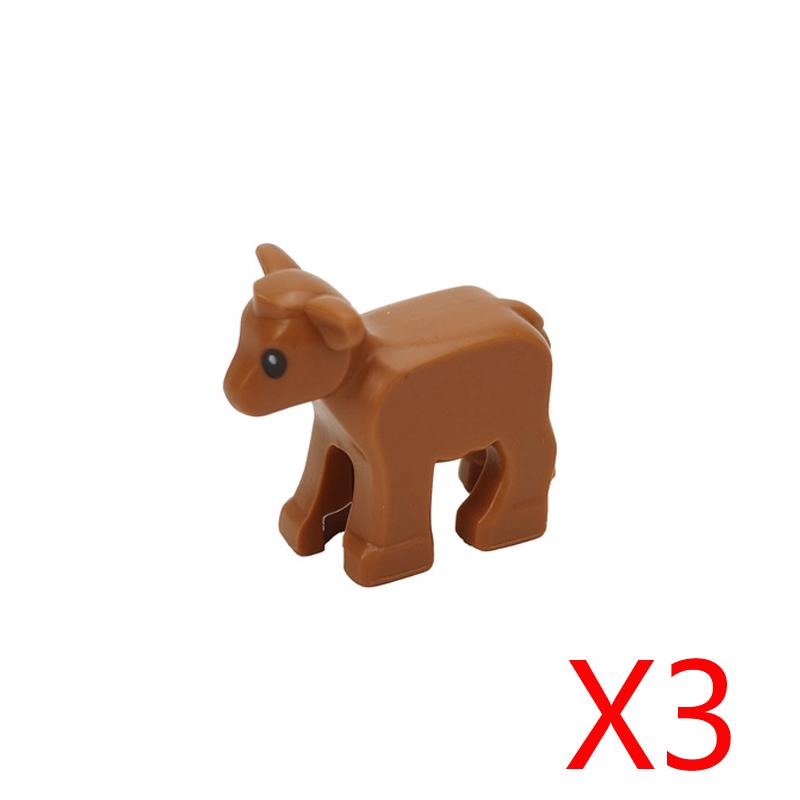 MOC Animal Scene Building Blocks Zoo Elephants Giraffes Chimpanzee Camels Goats Camel Parrots Pigeon Accessories Bricks Toys N09