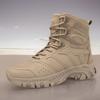 Великий розмір чоловічі тактичні черевики для активного відпочинку та тренувань, зносостійкі, середня висота, чоловічі бойові черевики для вулиці