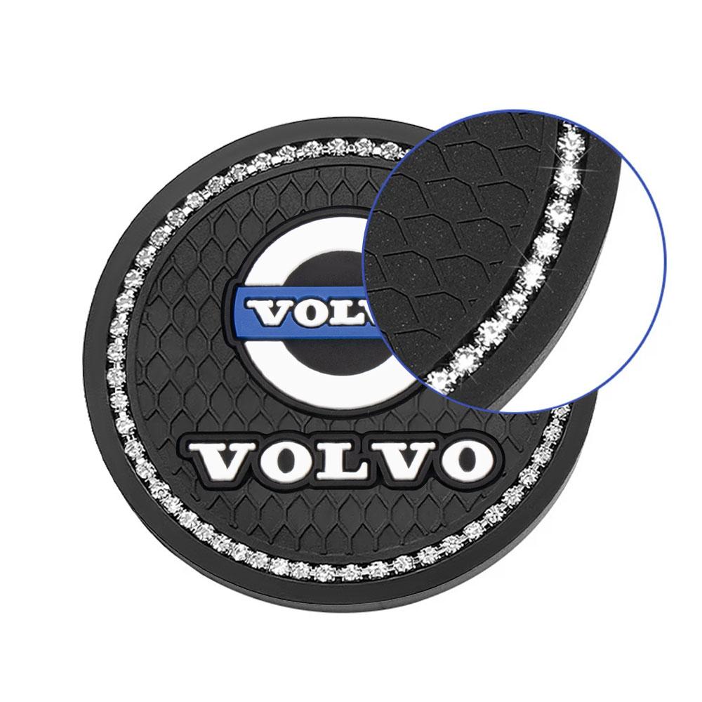 1/2 Adet Araba Bardak Altlığı Kauçuk Su Bardağı Şişe Tutucu Kaymaz Ped Volvo S40 S80L S60 S90 S70 XC40 XC90 XC60 V40 V60 V90 V70 İçin