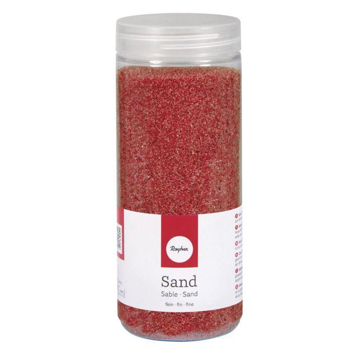 Sable, fin, 0,1-0,5mm, boîte 475ml, rouge feu