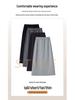 Women's Gray Elastic Waist A-Line Mini Skirt - Sporty High Waist, Bodycon, Slit, Casual Autumn Wear for Petite