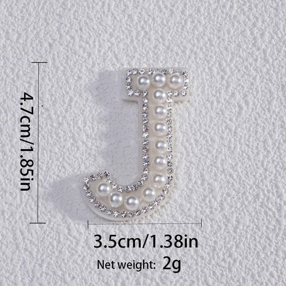Pearl Letters Clothes Letter Alphabet Embroidery Sparkle