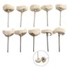 Cloth Polishing Buffing Pad Cotton Wheel+metal Handle Rotary Tool