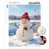 Christmas Snowman Pearl Painting Kit Handmade DIY Home Decoration Painting