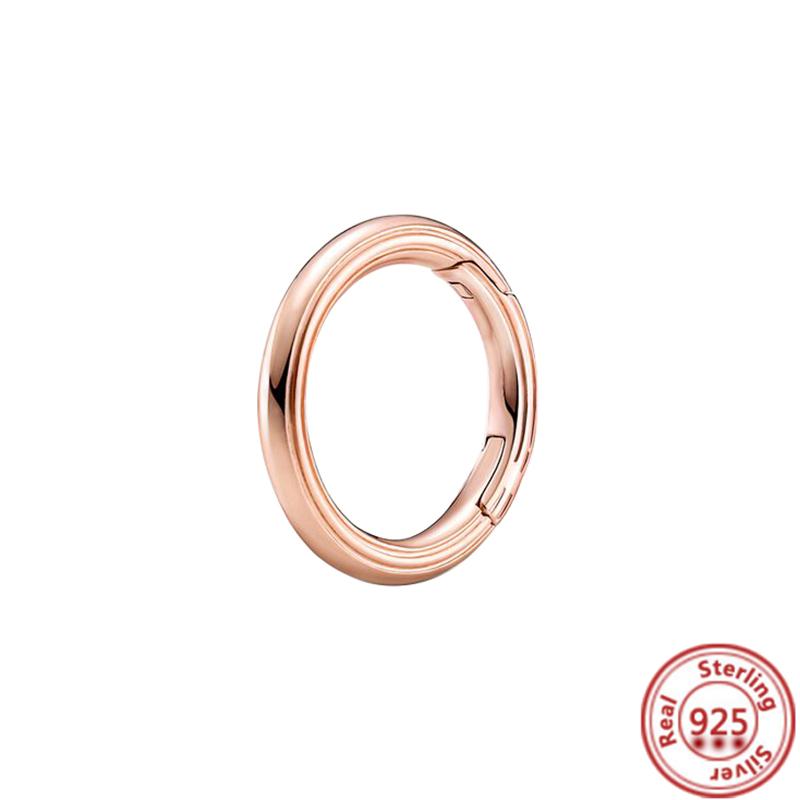 Me Ring S925 Sterling Silber Perle Runder Verbinder Charm Doppelarmreif Passend für Original Me Gliederkette Armband Schmuck