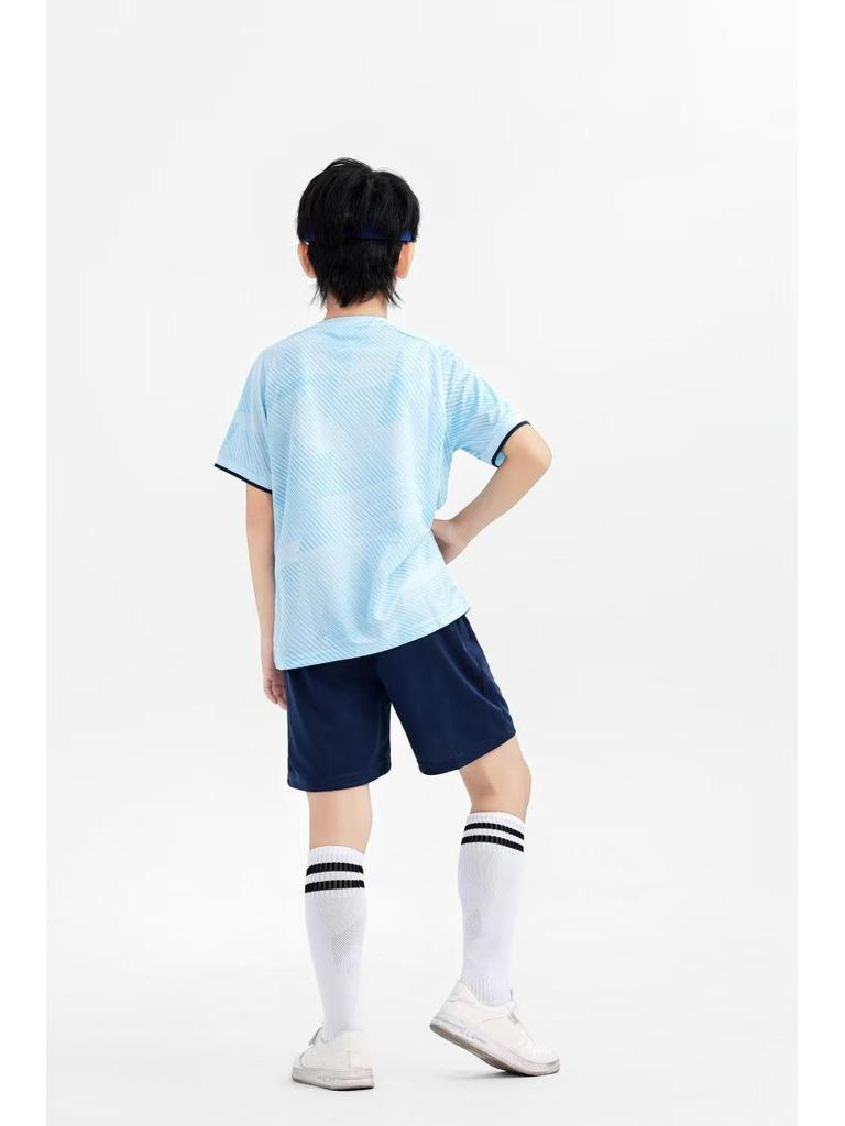 New Quick-Dry Short Sleeve Football Kit for Adults & Students - Team Sports Competition Uniforms for Children.