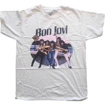 Bon Jovi Klasická Fotka Kapely Vintage Tričko | Rocková Hudba Streetwear Tričko