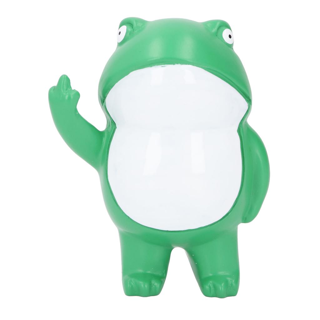 Frog Figurines Realistic Funny Cute Resin Rebellious Frog Statues for Desk Garden Decoration Gifts