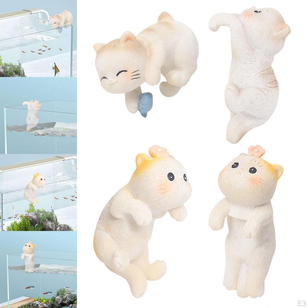 Ogród Statua Kota Doniczka Przytulanka Figurka Dekoracja Miniaturowy Wieszak na Doniczkę Wiszący Wazon