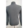Half Zip Stand Collar Men Solid Color Casual Knitted Pullover Sweater
