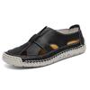 Fashion Casual Leather Men's Sandals Lightweight Summer Shoes Non-Slip Dual-Purpose Shoes Outdoor Beach Flats Hollow Out Male Sandaly