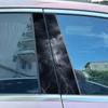 1/2 Stück Schwarzer Blitz Auto Mittelpfosten Aufkleber Auto B-Säule Schutzfolie Dekoration Kratzschutz Abdeckung Aufkleber