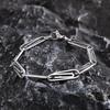 Paperclip Chain Bracelets for Men Women,8.3mm Simple Stainless Steel Links Wristband,Stylish Unisex Jewelry Gift