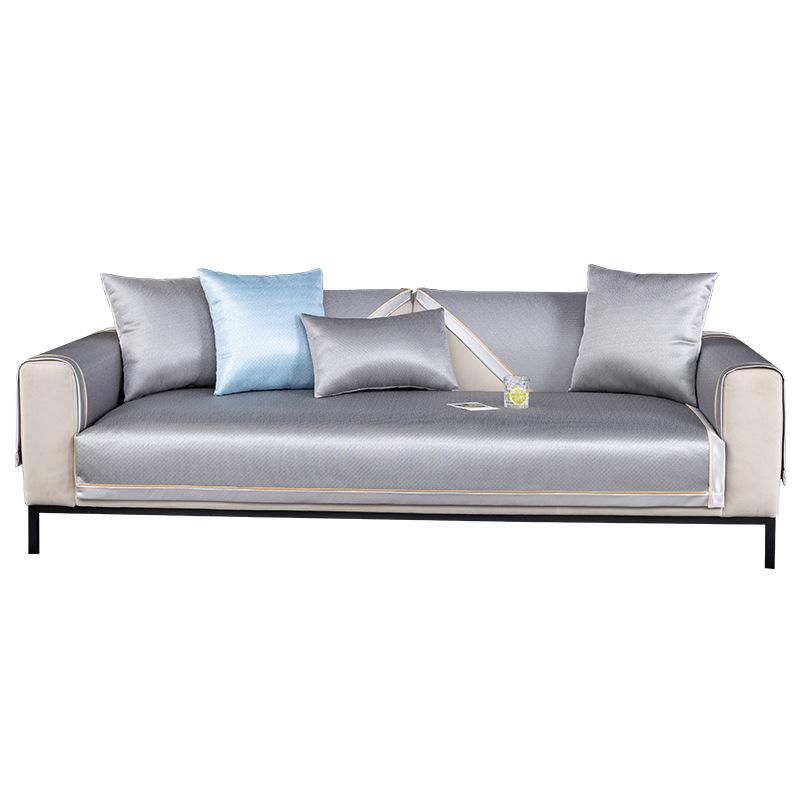 Summer Ice Silk Sofa Cushion, Non-Slip Mat Cushion, Seat Cushion, Universal In All Seasons, Light Luxury Style Sofa Cover, Simple And Modern