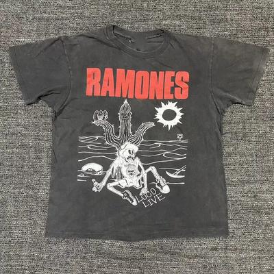 Ramones Loco Life Tričko Vrchné diely tričká Pánske Dámske Čierne Bavlna Pre mužov Ženy Všetky veľkosti