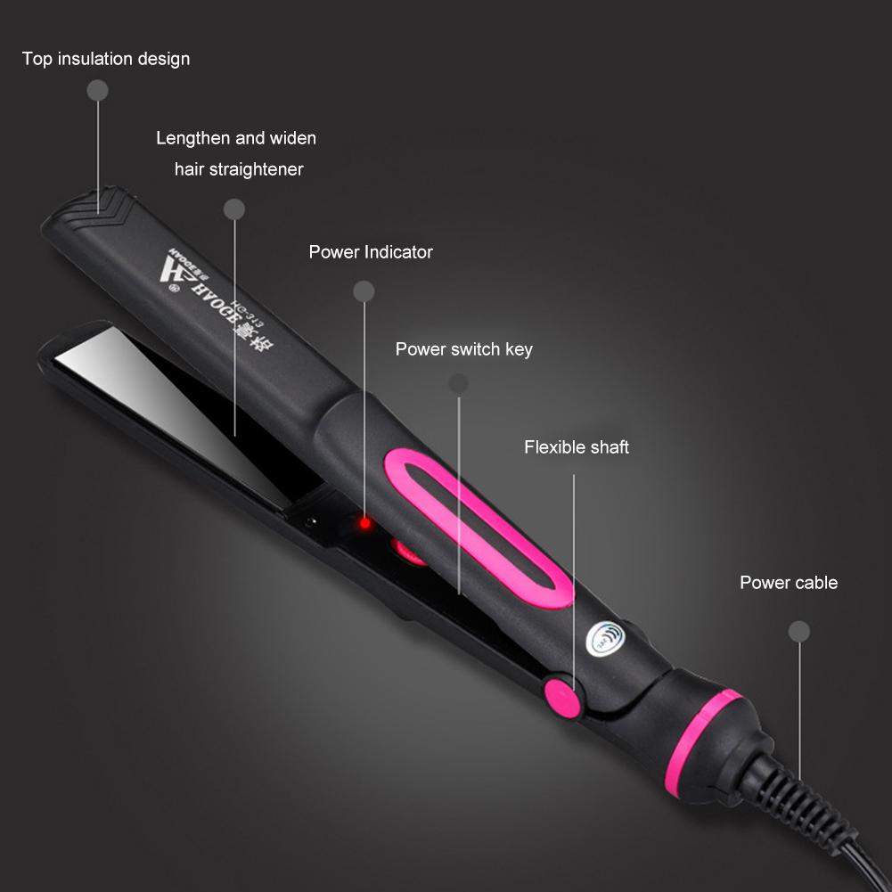 220V Professioneller Haarglätter Dual-Use Lockeneisen Haarglätter PTC Heizung Salon Haarstyling Werkzeuge Pony Schiene