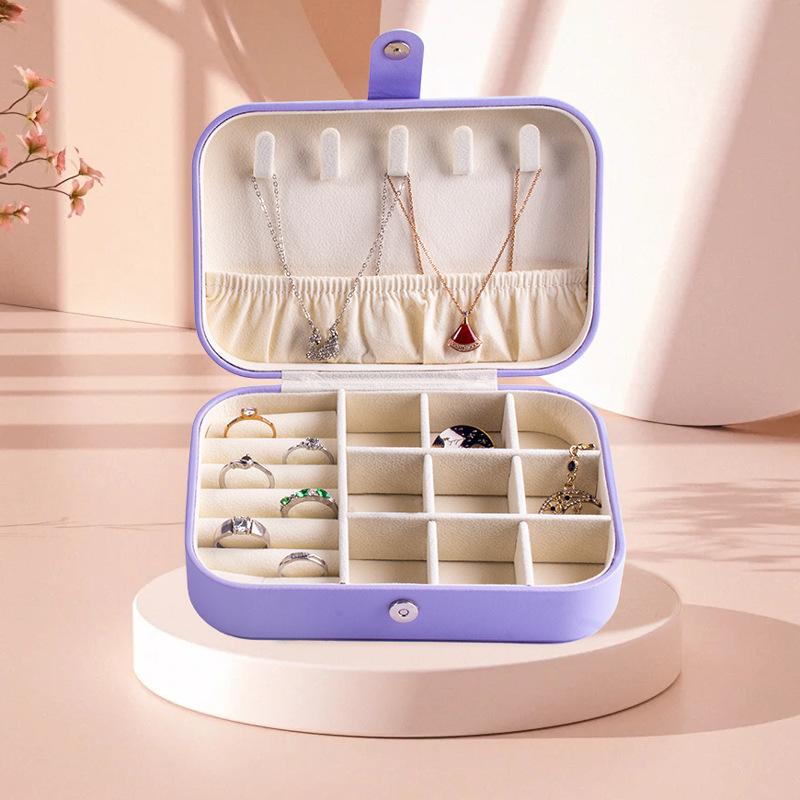 Portable Jewelry Box European Princess Travel Korean Hand Jewelry Jewelry Bag Earrings Ring Small Storage Box